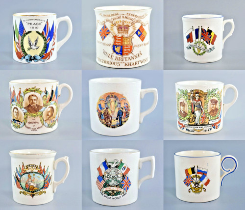 Antiker gedenktasse tasse - gedenktasse, 1.wk