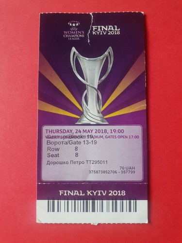 Used ticket uefa womens - used,