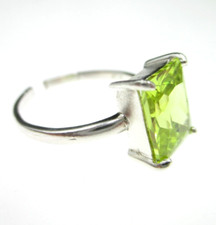 Designer Damen Ring 925 Sterling Silber Farbstein Vintage Modernist Style Lady