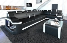 Sofa Eckcouch Couch Ledersofa