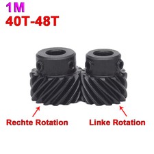 Helical-Getriebe-Zahnrad 1M Motor Spiral Devel Gear 45# Links Und Rechts Drehen
