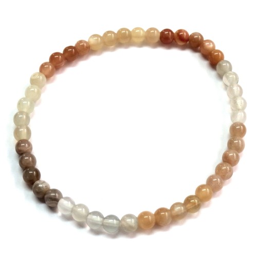 Kugel armband mondstein - kugel-armband,