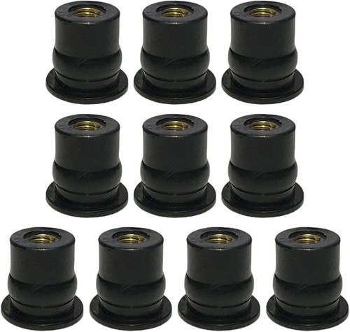 10x gummi muttern schrauben - muttern,
