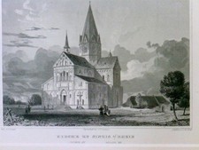Kirche zu Sinzig, Church at, Eglise de, im Passepartout,