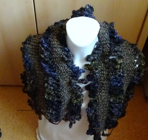 Schal stola handgestrickt mit - schal,