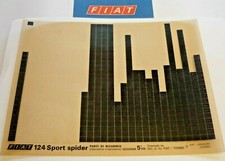 FIAT 124 Sport Spider 5.Auflage ca. 1977 original Ersatzteil Katalog ETK
