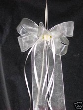 10 excl. Autoschleifen Autoschmuck creme-hell Hochzeit