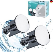 IWILCS 2 Stücke Waschbeckenstöpsel, Abflussstopfen Stöpsel, Badewannenstöpsel, A