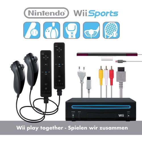 Nintendo wii konsole - wii, (schwarz)