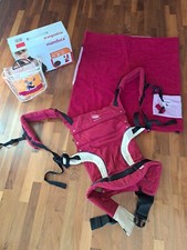 Manduca Babytrage New Style Red + Poncho Hug Blankie - WIE NEU 