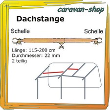 Dachauflagestange 22mm 115-200