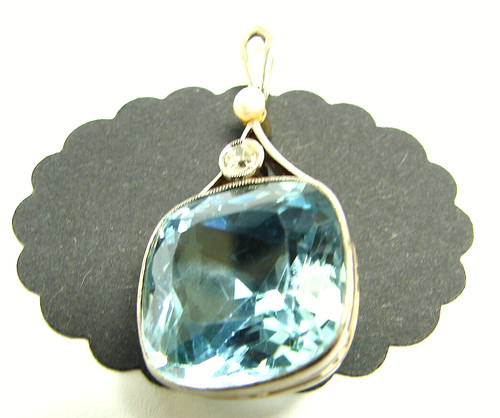 Antik aquamarin diamant - antik,