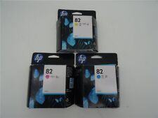Original HP 82 / C4911A + C4912A + C4913A Tinten SET 3 Farben CMY für DesJ 500S