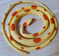 Gummischlange - gelb orange  - 1 m Länge