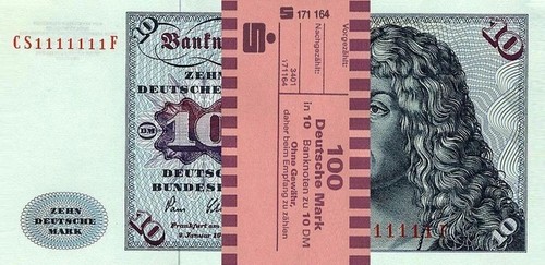 Geldscheine 1980 - x, dm,