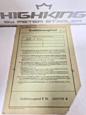 DKW Hobby Autounion Oldtimer Papiere Rarität Baujahr 1956 für Sammler und Liebh.