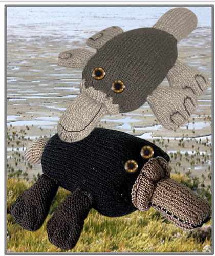 Strickanleitung schnabeltier - strickanleitung,