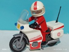 PLAYMOBIL FIGUR SANITÄTER FAHRER RETTUNG KRANKENSCHWESTER ARZT MOTORRAD REF 4224