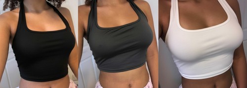 Damen crop top mit - damen, neckholder