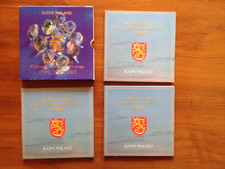 Tripple - Kursmünzen - Set Finnland Jahrgänge 1999 + 2000 + 2001