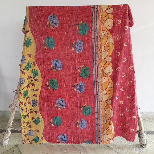 Single kantha quilt - kantha,
