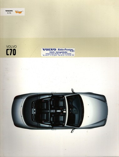 Prospekt volvo c70 cabrio - volvo,