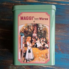 Maggi Blechdose - 17cm x 13cm x 10cm - Vintage Retro 