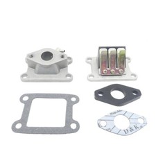 Ansaugstutzen 16mm + Dichtung Membranblock für Yamaha DT 50 M MX R RD 50 M MX