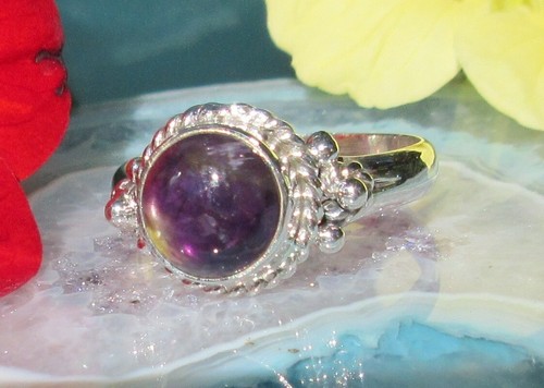 Ring mit lila amethyst - lila,