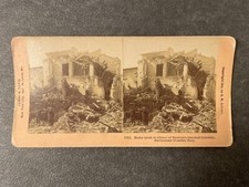 Italien Italia Messina Erdbeben Terremoto 1909 Stereokarte Kilburn
