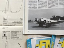 Bauplan für Motorflugzeug