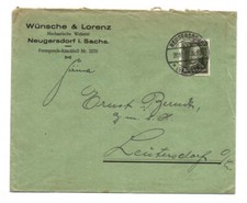 Brief 1927 Wünsche Lorenz