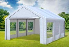 Partyzelt 4x6m weiß pvc - 4x6m,