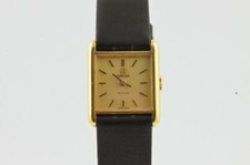 OMEGA DE VILLE HANAUFZUG DAMEN UHR 16MM 18K 750 GOLD SCHÖNER ZUSTAND VINTAGE