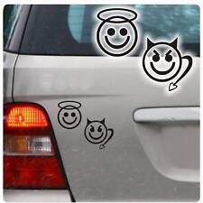 Engel + Teufel Auto Aufkleber Smile Engelchen Teufelchen Sticker Tattoo A045 