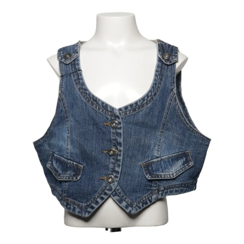 Vintage look jeansweste - vintage,