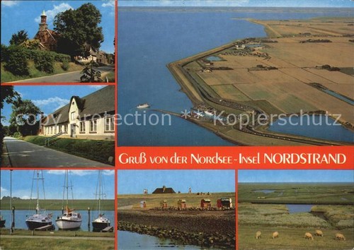 Nordstrand fliegeraufnahme - nordstrand,