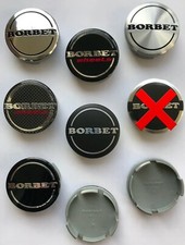 4 BORBET FELGENDECKEL  NABENDECKEL  NABENKAPPEN  CENTER CAPS 56mm NEU/ORIGINAL