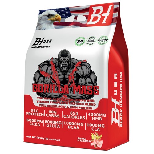 Gorilla mass gainer 8kg - gorilla, 8kg/4kg