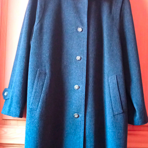 Loden damen mantel lang aus - loden,