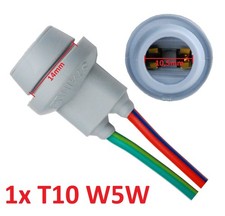 1x W5W T10 Fassung Gummi Glassockel Standlicht Parklicht Stecksockel Sockel W3W
