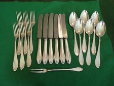 Reiner schönes Silberbesteck Chippendale 19 Teile 1.1 kg Echtsilber 800er TOP !