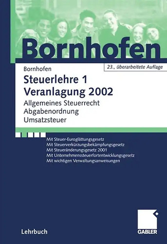 Steuerlehre veranlagung 2002 - steuerlehre,