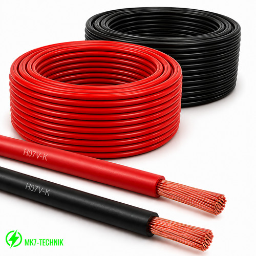 Batteriekabel h07v rot und - h07v-k,