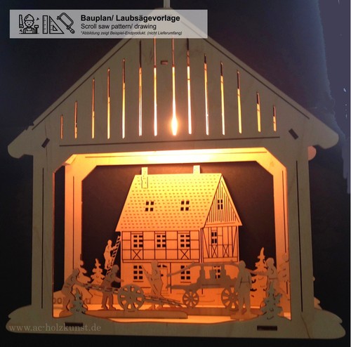 Laubsägen vorlage fensterbild - laubsägen,