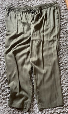 ** Yessica ** - schöne, olivfarbene Hose in Größe 56