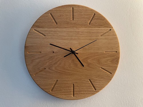 Wanduhr holz eiche - wanduhr,
