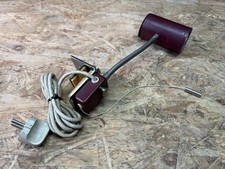 Vintage Lampe Nachttischlampe Tischlampe Klemmlampe Metall dunkelrot o. Schirm