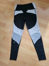 Victoria’s Secret Leggins Sport Hose,  schwarz/silber,  Gr. S