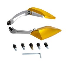Rückspiegel Universal-Legierung Alu 8/10 mm Paar für Motorräder Roller in Gold